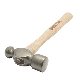 Surtek 8S Martillo de bola pulido con mango de madera de encino de 13, 8 oz                                                                           