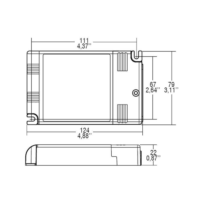 TCI-127413 Maxi Jolly Dali Direct Current Dimmable Electronic Driver with