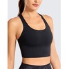 CRZ YOGA Sujetadores Deportivos Largos con Tiras para Mujer Yoga