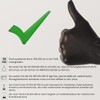 DeinPack 1000 Disposable Gloves Black (10 x 100) XL Nitrile