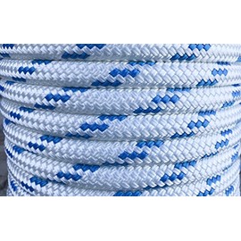 Valley Rope 9/16" Premium Double Braid-Yacht Braid Polyester Rope. Multiple Colors. Made in The U.S.A.
