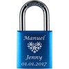 ♥ Love Goals Engraved Love Padlock with Engraving | Individual