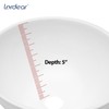 Lordear 13x13 Small Round Bathroom Vessel Sink Modern White Above