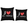 I Love St.Tropez France City Throw Pillow