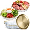 Baderke 3 Set 11.8" Chilled Serving Tray for Parties with