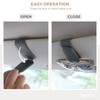 Ompellus Magnetic Leather Sunglass Holder, Eyeglass Hanger Clip for Car