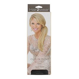 HAIR2WEAR Clip In Pony Darkest Brown Ht4, 808064164511