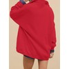 BLENCOT Sweatshirt for Women Quarter Button Pullover Long Sleeve Oversized