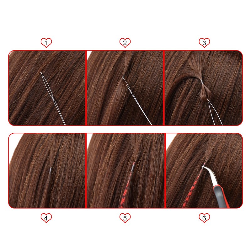 500 PCS Micro Rings Links Beads 3.5x3.0x6.0mm Copper Tubes for
