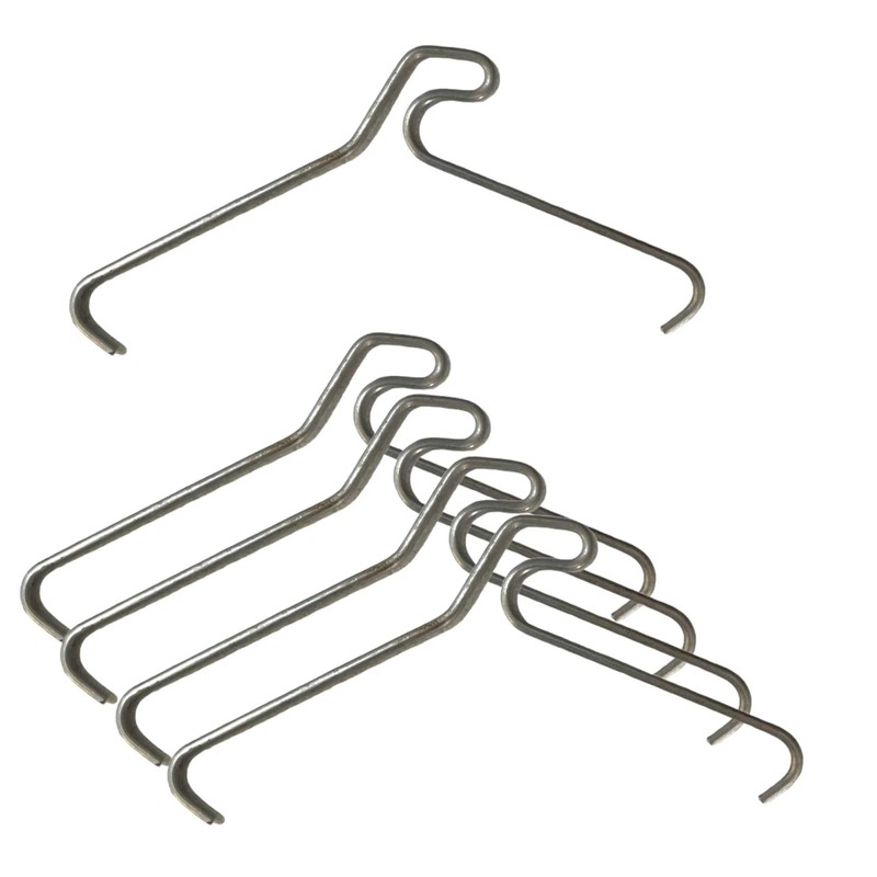 5 Pack 76mm (3") Brick Hooks - Wall Clips Hangers