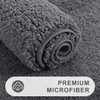 smiry Microfiber Bath Mat 50 x 75 cm, Non-Slip Super