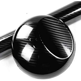 5D High Gloss Black Carbon Fiber Vinyl Bubble Free Air Release Car Wrap Film Automotive DIY Decals with Gift Knife and Hand Tool (48" x 60" / 4 FT x 5 FT)