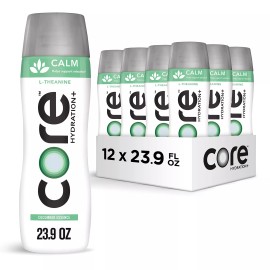Core Hydration Calm 23.9 Fl Oz Pack of 12 Cucumber Essence Zero Calories