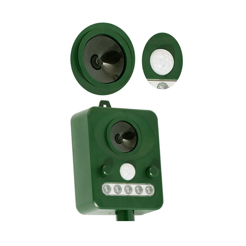Ultrasonic Animal Repeller Solar USB Charging Electronic Animal Repeller Outdoor