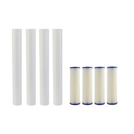 IPW Industries Inc. Compatible to EQ-304-20 and EQ-PFC.35 Whole House Water Filters Pre Filters and Sub Micron Post Filters (8)