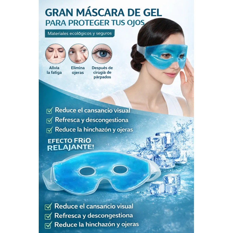 Gel Mascarilla Frío Ojos Antifaz