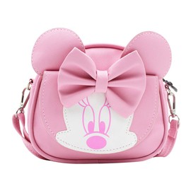 RARITYUS Cute Bowknot Crossbody Purse Shoulder Bag with Mouse Ears Fashion Satchel