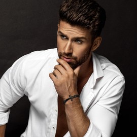 Oidea Egyptian Ankh Cross Bracelet for Men: Black Tone Double Row Braided Franco Chain Bracelet Key of Life Stainless Steel Mens Bracelet Protection Amulet Jewelry Gift