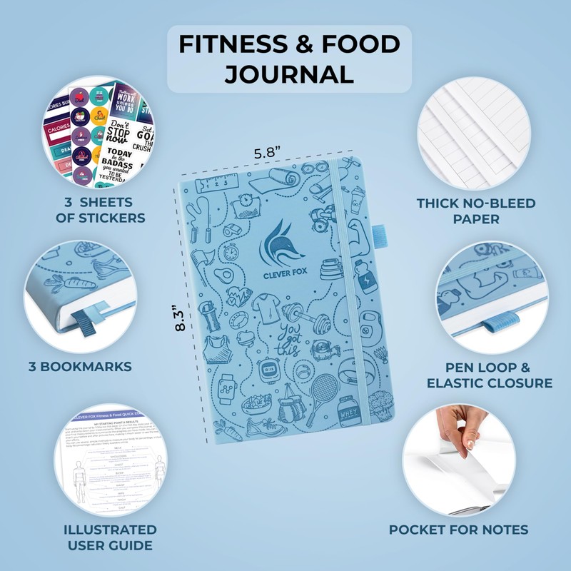 Clever Fox Fitness & Food Journal – Nutrition & Workout