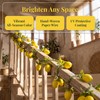 Yattuyix 2 Pcs Artificial Lemon Branches, 55cm Simulation Lemons(Yellow)