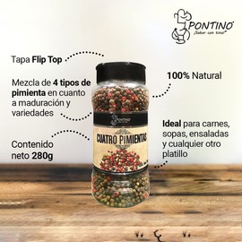 Pontino Cuatro pimientas, 280 g