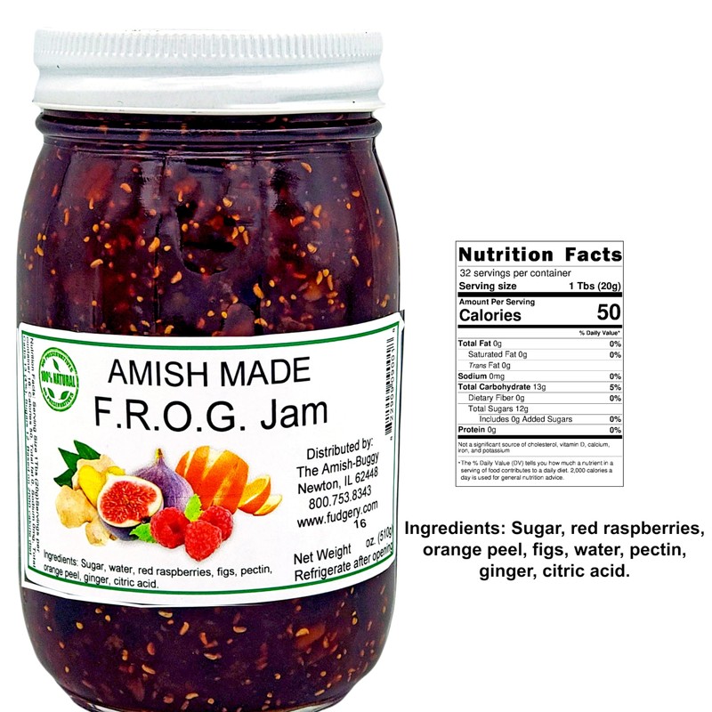 Amish Jam - Two 16 Oz Jars (F.R.O.G.)