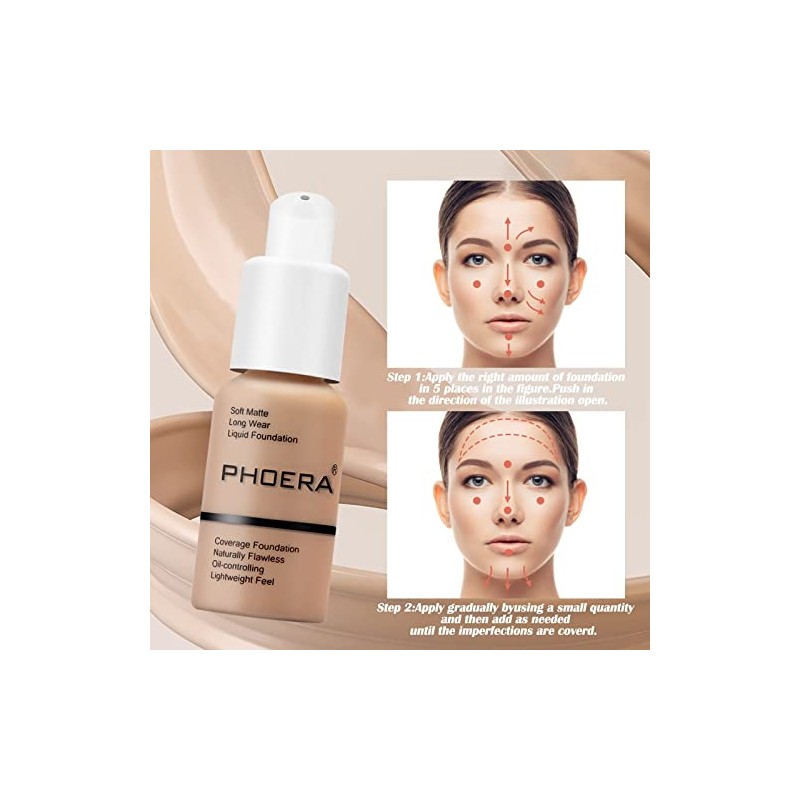 Bases Maquillaje Corrector Líquido Base Líquida Natural Cobertura Total Que