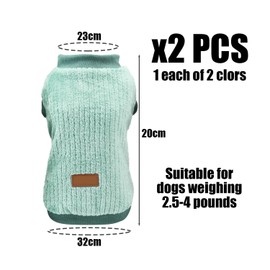 CVFRTT 2 Pieces Of Pet Vests, Pet Decorative Clothing, Pet Warm Clothes, Cute Pet Clothes, Pet Supplies