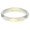 QALO Women's Rubber Silicone Ring, Stackable Geo Rubber Wedding Ring