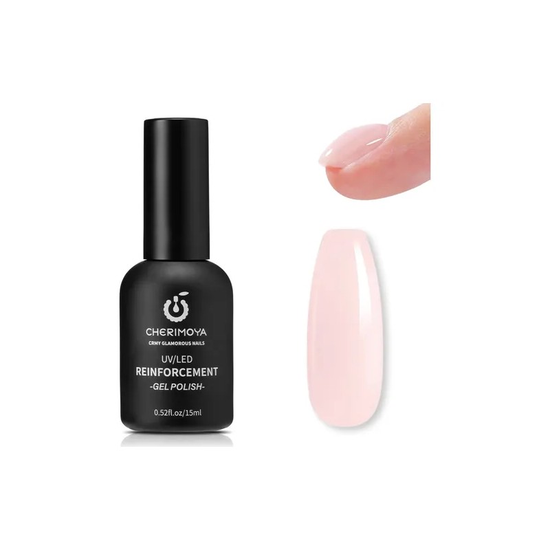 Esmalte Gel Uvled De Refuerzo 15ml Para Uñas Cherimoya