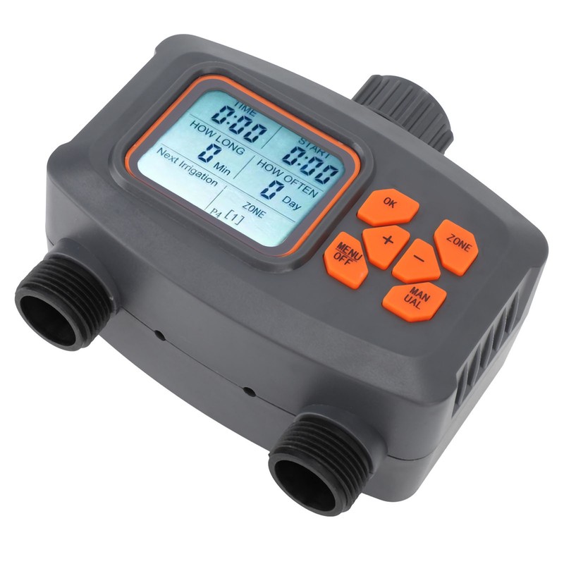 2 Outlet Hose Watering Timer 2 Zone Sprinkler Timer with