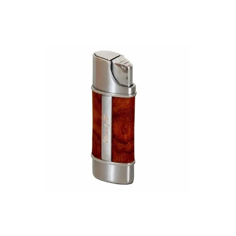 BRIZARD & CO NANO CIGAR LIGHTER INDIAN ROSEWOOD WOOD BROWN