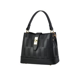 CORIOS PU Leather Shoulder Bag for Women Elegant Handbag Ladies Crossbody Bag Retro Messenger Bag Waterproof Top-handle Bag Small Hobo Bag Tote Bag Shopping Travel Office Satchel Bag Black