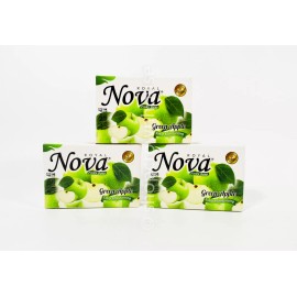 Royal Nova 3 bars Royal Nova FRUITY SOAP Green Apple Extra Moisturizing 11/2026 READ