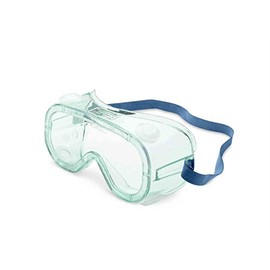 Honeywell Uvex Ademco by A610S Series Splash Goggle with Transparent Green Body and Clear Lens with Fog-Ban Anti-Fog Coating