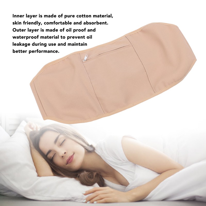 Castor Oil Pack Wrap Adjustable Reusable Castor Oil Bag for