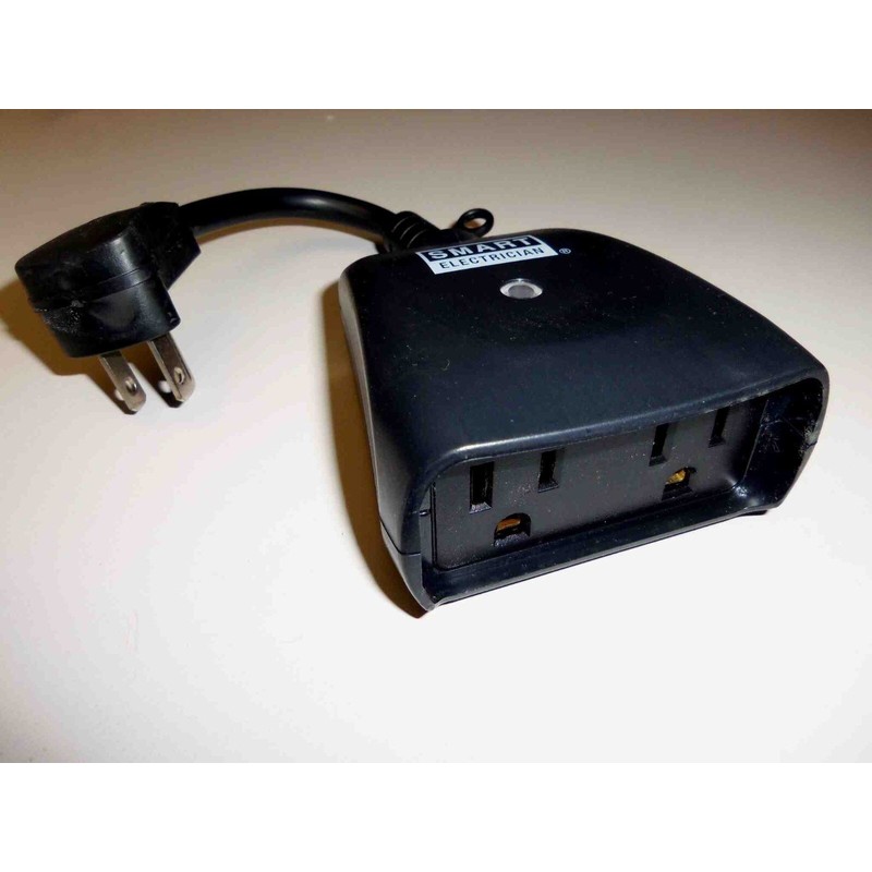 SMART ELECTRICAN Indoor Outdoor Remote Control 2 Outlet Receiver W
