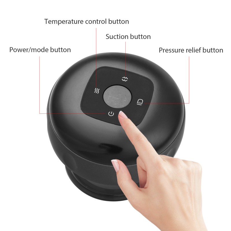 Electric Heat Cupping Device 12 Model Wireless Intelligent Vacuum Scraping