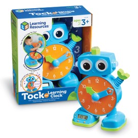 Learning Resources Tock The Learning Clock - Teaching Clocks for Kids, Teacher Classroom Must Haves, Montessori Activities, Math Manipulatives, Time Flash Cards, Gifts for Boys and Girls