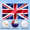 UK Flag 90 x 150 cm British Flag with Brass