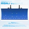 WYDHven Snow Shovel Pusher, 29.13-inch Metal Snow Pusher with Wheels