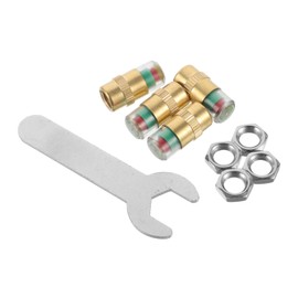 ULTECHNOVO 4pcs Tire Pressure Monitor Car Valve Stem Cap Sensor Indicator Pressure Monitor Tire Valve Stem Caps for Cars Trucks