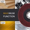 NUODUN 10Pcs 180/320 Grit Nylon Fiber Flap Disc Metal Polishing