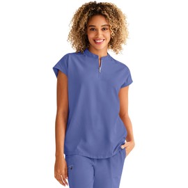Healing Hands Women Medical Scrub Top Sandy Top with 2 Pockets, Moisture Wicking, 360° Stretch and Recycled Fiber - 2286, XS, Ceil