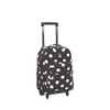 Rockland Double Handle Rolling Backpack, BLACKDOT, One Size
