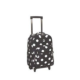 Rockland Double Handle Rolling Backpack, BLACKDOT, One Size