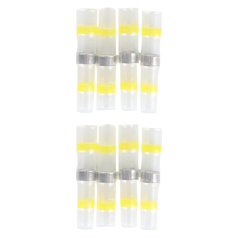 150Pcs Solder Seal Wire Connectors Heat Shrink Butt Connectors Waterproof
