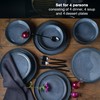 VIDA 12-Piece Porcelain Dinnerware Plate Set for 4 | Includes