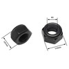100Pcs M3 x 0.5mm Hex Lock Nuts Carbon Steel Nylon