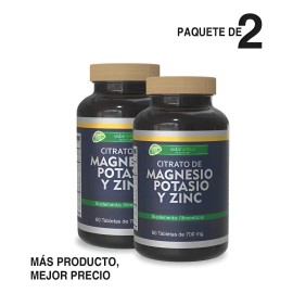Suplemento Nutricional Magnesio Potasio Zinc Vid Herbal Tabletas Sabor Uds